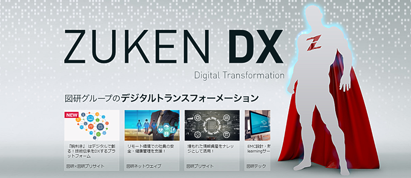 特設サイト「ZUKEN DX」イメージ